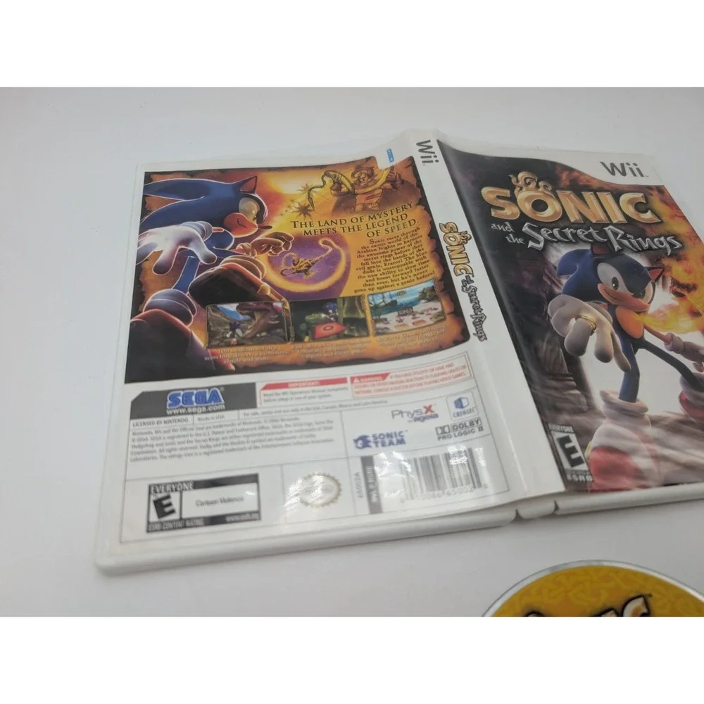Sonic and the Secret Rings Nintendo Wii Tested Clean Copy